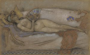 Pour le pastel: 1885-95 (liitu ja pastelli ruskealle paperille).